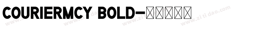 CourierMCY Bold字体转换